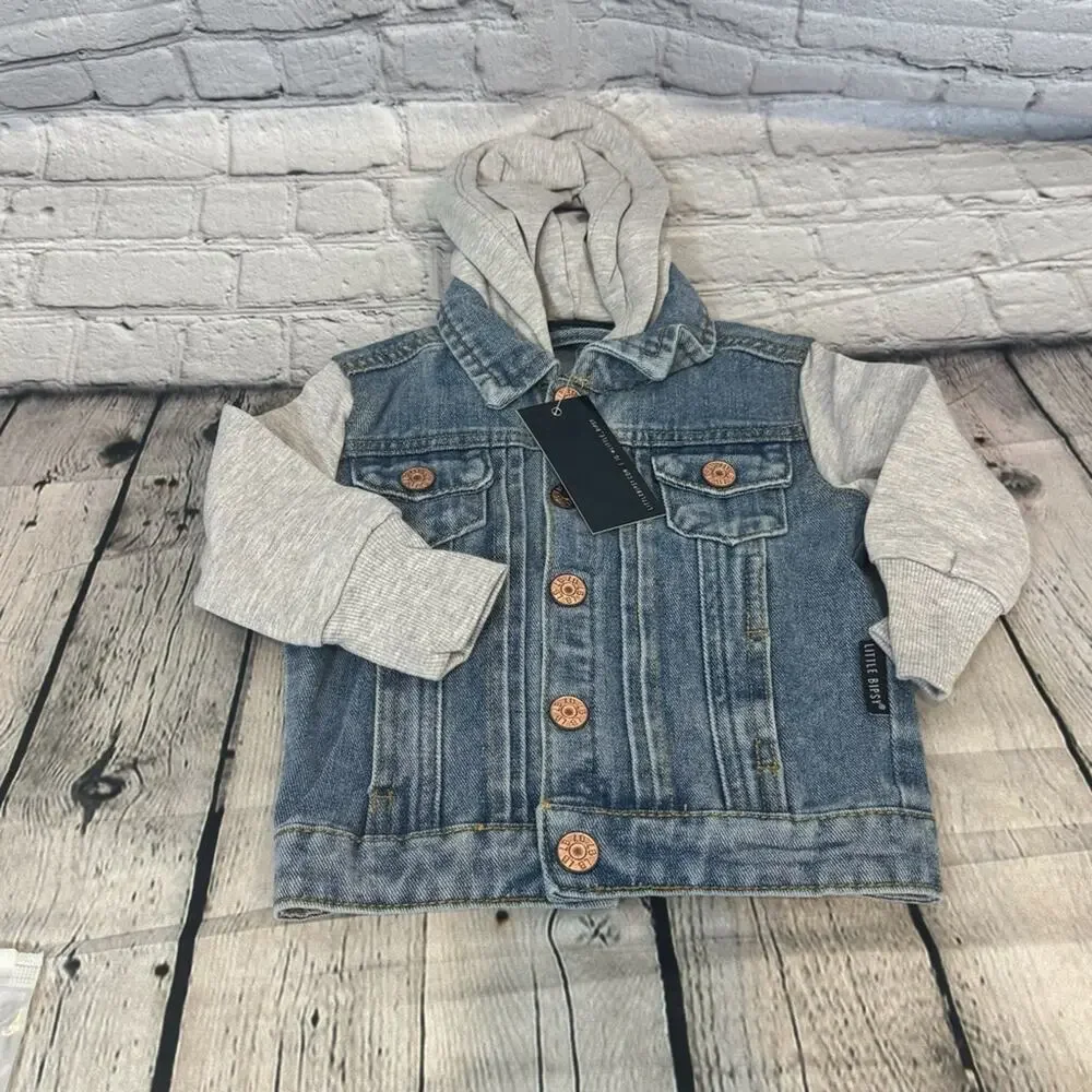 Little Bipsy Denim Hooded Jacket